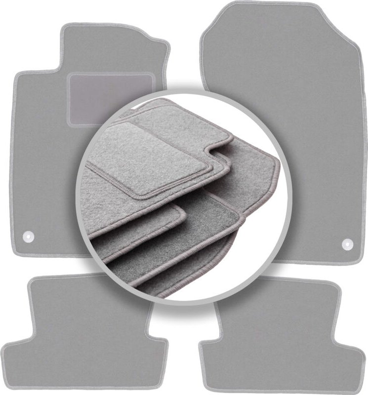 Graue Autofußmatten für: Honda CR-Z Coupé (2010-2016)