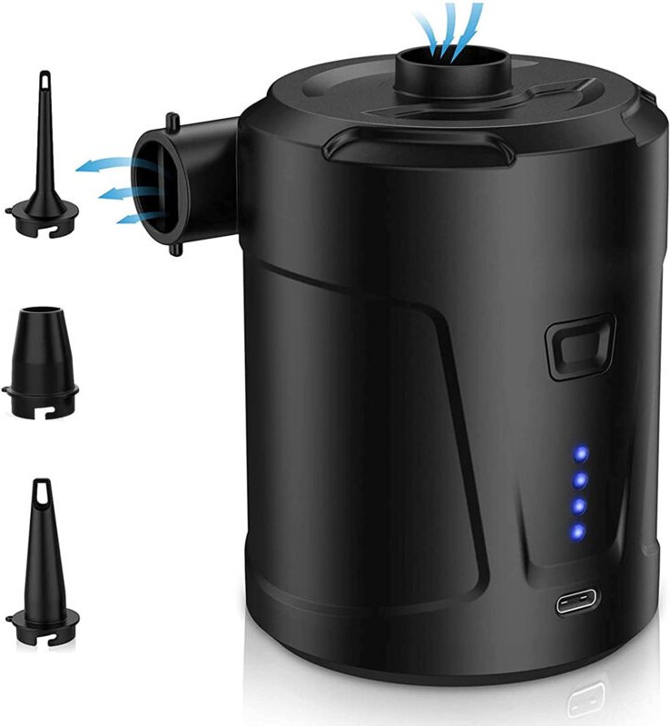 Aufblasbarer Matratzen-Inflator, Elektrischer Luftpumpen-Inflator, Aufblasbare Matratzenpumpe Deflator Winzige Pumpe mit...