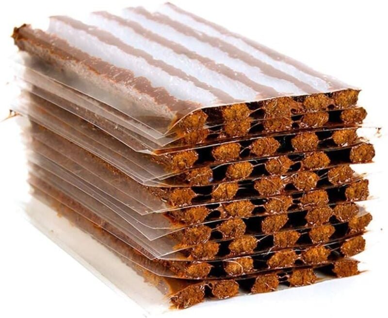 Ersandy - 50Pcs Tubeless Reifen Reparatur Streifen Saiten Kit Stecker Werkzeug Gummi Schnelle Erholung Reifen Rad Kleber...