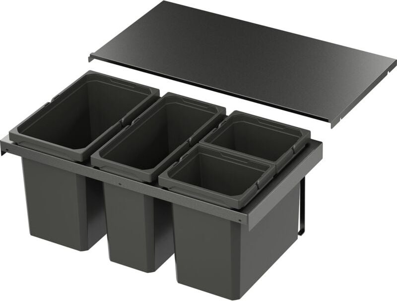 Thumbnail - Vauth-sagel - Vs Envi Flex Abfalltrennsystem kb 800mm Mülltrennsystem 1x22/2x10/1x16 Liter Lava