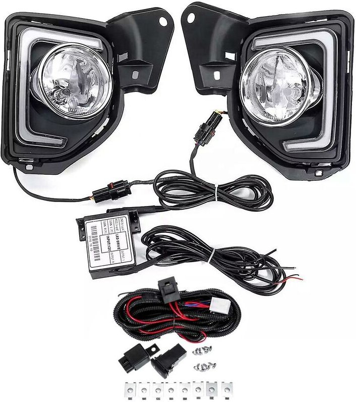 Led Drl Tagfahrlicht Nebelscheinwerfer Montage Für Daylights Drähte Schalter Blinker Hiace 2014-