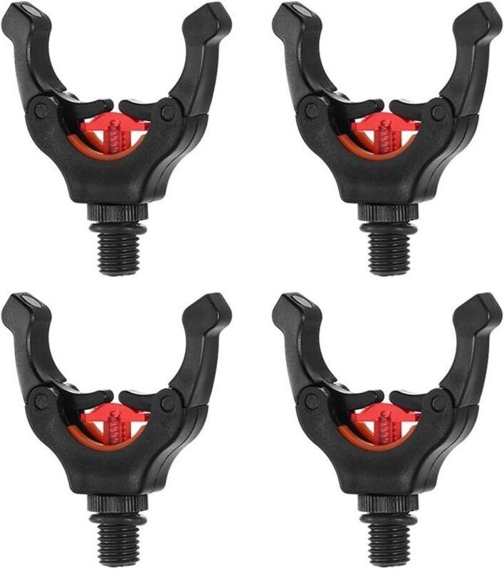 Ahlsen - 4 Stück Canne à Pêche Tête de Repos Tête de Pêche Grip Support Tête de Pêche Connect Tool Tackle Zubehör