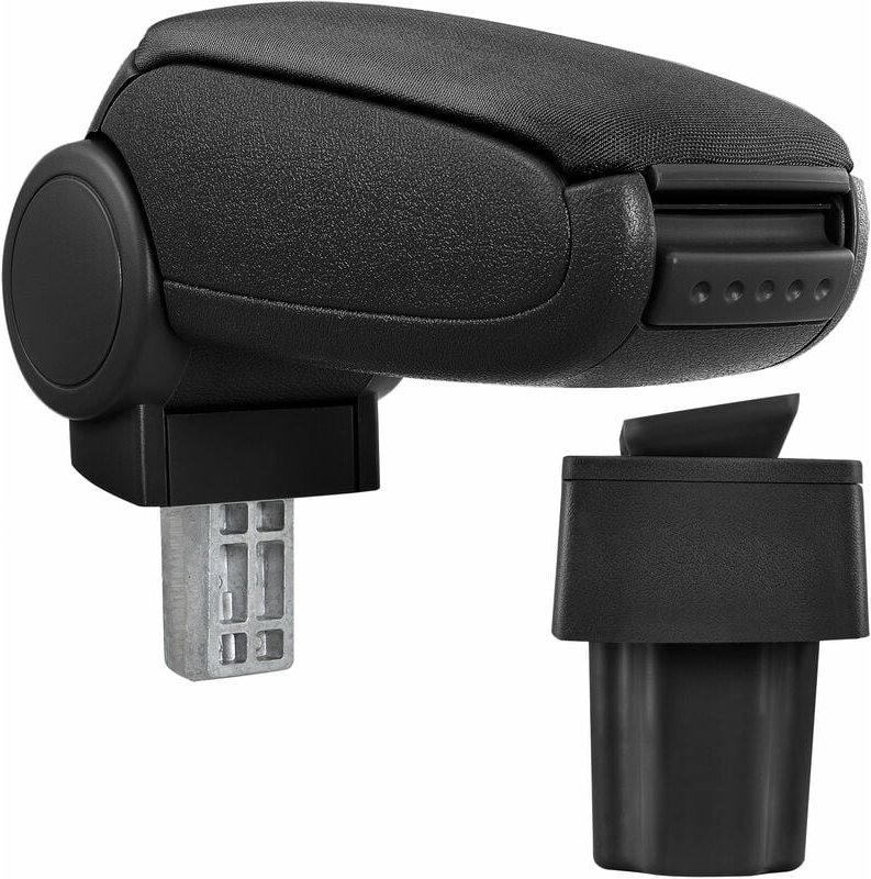 Pro.tec - Mittelarmlehne Opel Astra g mit Staufach Textil Schwarz