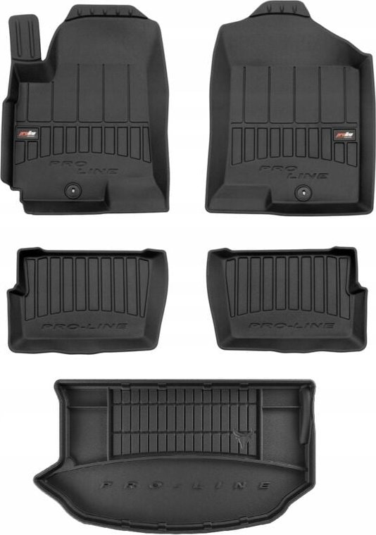 SET 3D Gummifußmatten Kia Soul 1 XL 2008-2013 g