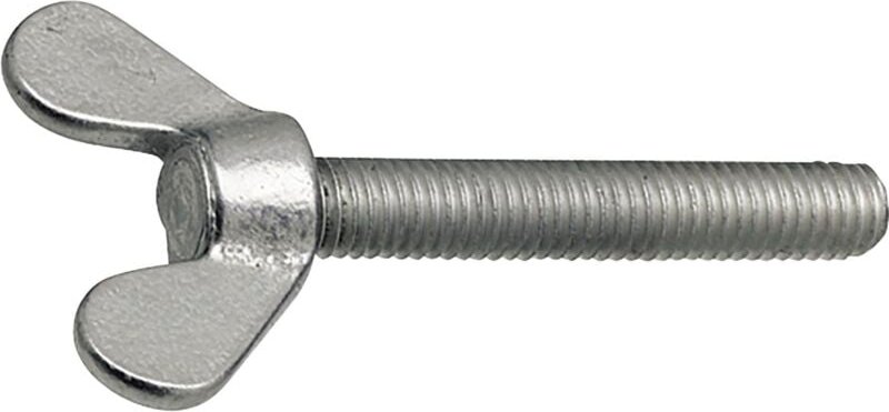 DIN316 M 5x 10 verzinkt Flügelschraube - Kopf aus Temperguss