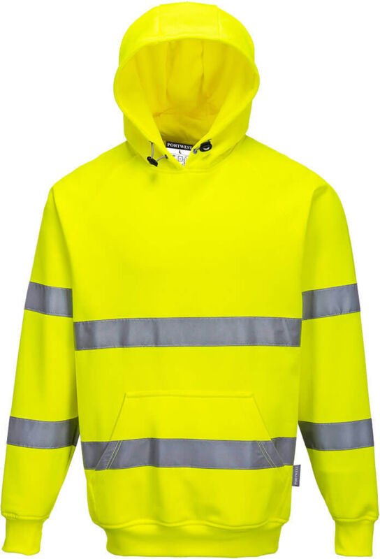Thumbnail - Portwest Warnschutz Kapuzen- Sweatshirt Gelb XL