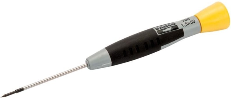 Thumbnail - Bahco Schraubendreher für Schlitzschrauben mit Präzisionsgriff, 0,4 mm x 2 mm x 50 mm