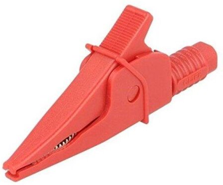 Isolierte Krokodilklemme 20A 1KV Farbe ROT