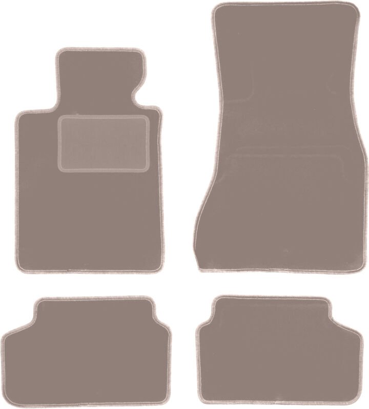 Beige Velours-Fußmatten für: BMW 5 G31 Touring, Kombi (2017-)