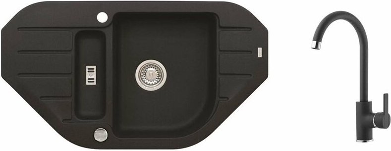 Alveus - Sets - Spüle-Set Niagara 60 und Armatur Tonia, carbon SETA166
