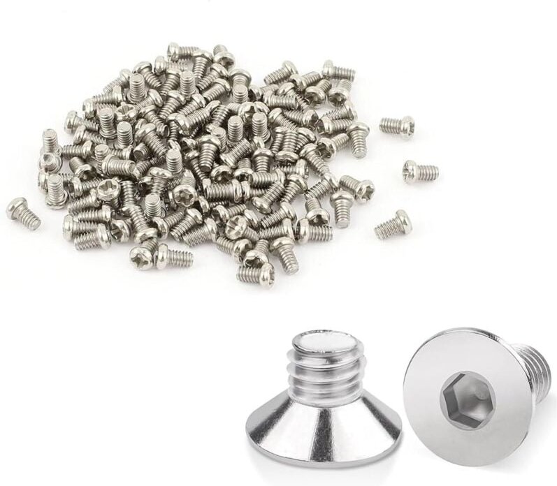 Bluedeer - 100 Stück M3x8 mm Senkkopfschrauben – Edelstahl – Innensechskant