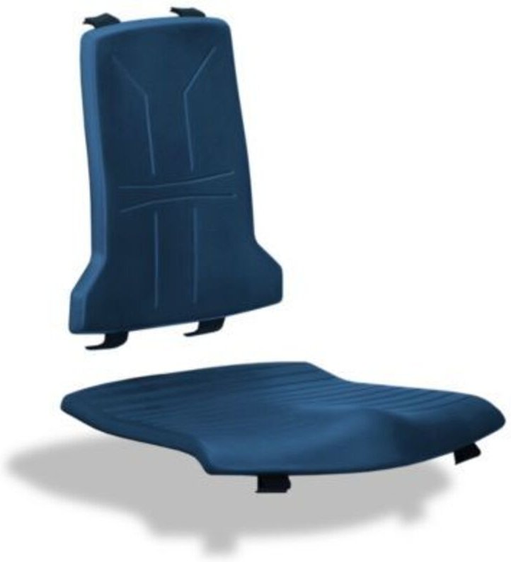 Integralschaumpolster blau für Arbeitsstuhl Sintec Bimos