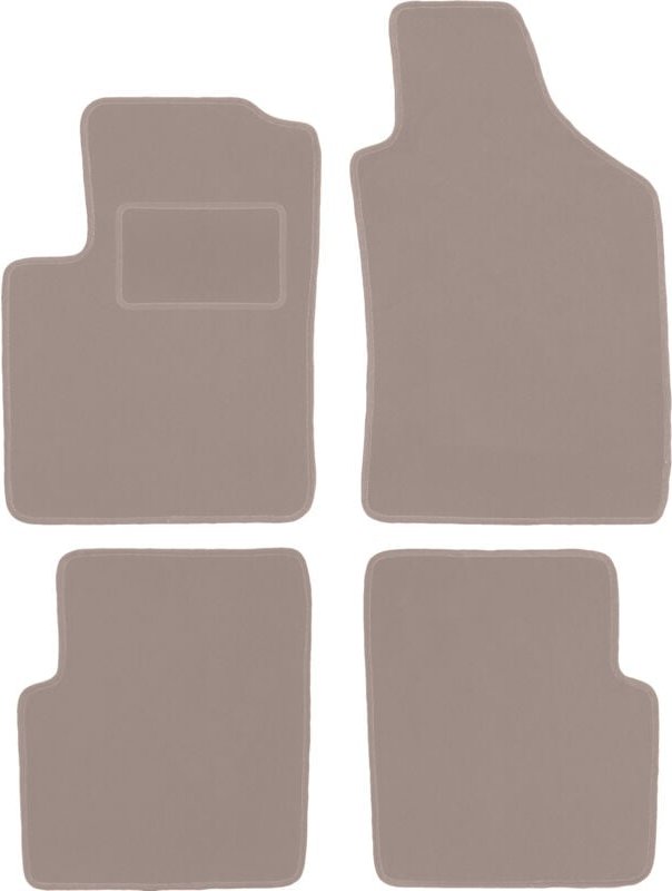 Beige Veloursmatten für: Lancia Ypsilon III Fließheck (2011-)