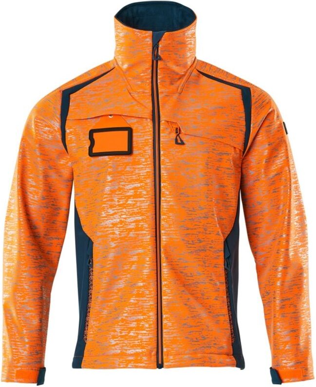 Mascot Softshelljacke mit Reflexeffekte 19202 Gr. 4XL hi-vis orange/dunkelpetroleum