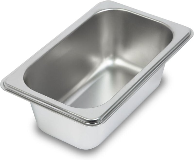VERTES GN Behälter 1/9 Gastro Norm Gastronorm (Edelstahl, 65mm Tief, Hygienisch, Rostfrei, Kratzfest, Temperaturbeständi...
