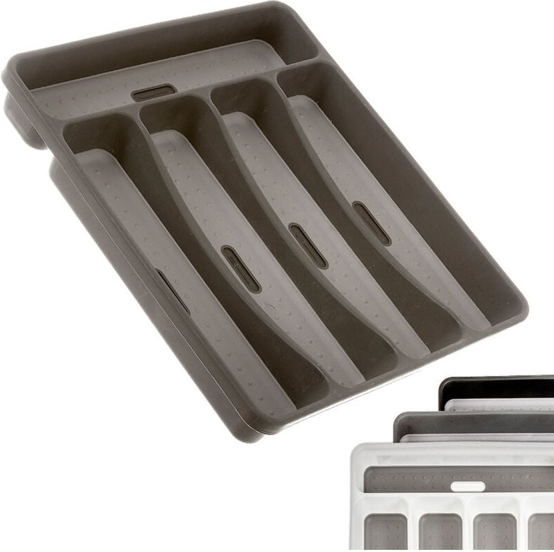 Kozina Kunststoff-Besteckkasten 28,5 x 5 x 32,5 cm