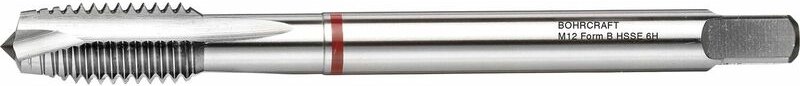 Bohrcraft - Maschinengewindebohrer Form b DIN376 M12 Überlaufschaft Rotring