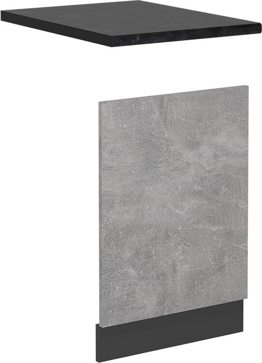 Vicco - Geschirrspülblende R-Line, Beton, 45 cm , ap Anthrazit