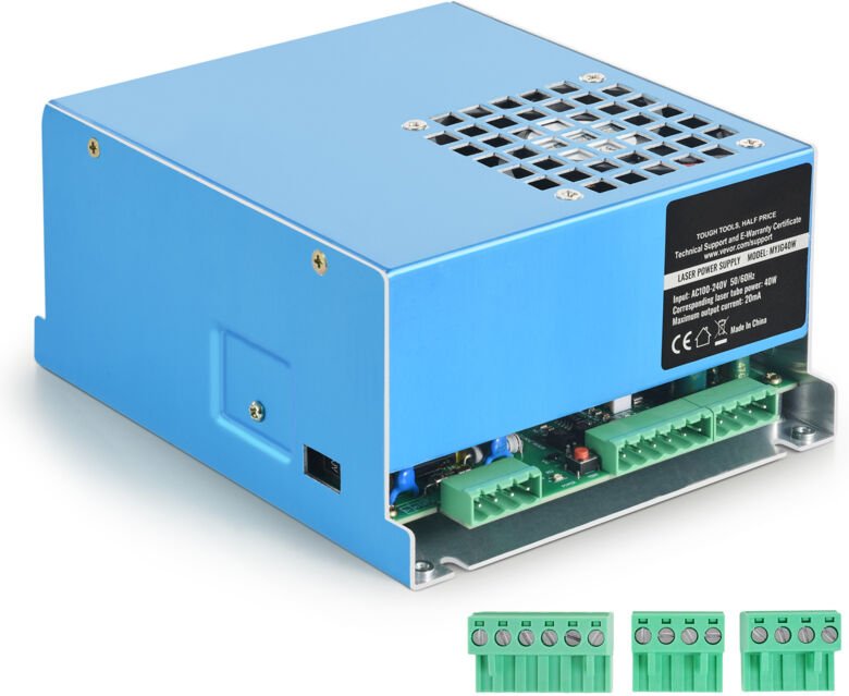 Mophorn 40 W CO2-Laser-Netzteil – zuverlässig zum Gravieren, schnelle Wärmeableitung, kompatibel mit mehreren Marken, la...
