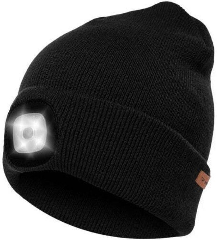 Wintermutze mit taschenlampe - schwarz trizand 22663