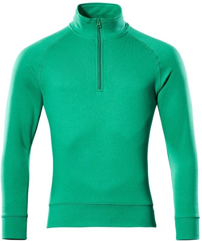 Mascot Sweatshirt NANTES CROSSOVER mit kurzem Reißverschluss, Herren 50611 Gr. S grasgrün