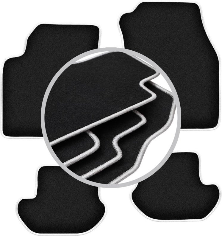 CARLUX-SILVER Autofußmatten für: Ford Ka MK1 Fließheck (1998-2006)