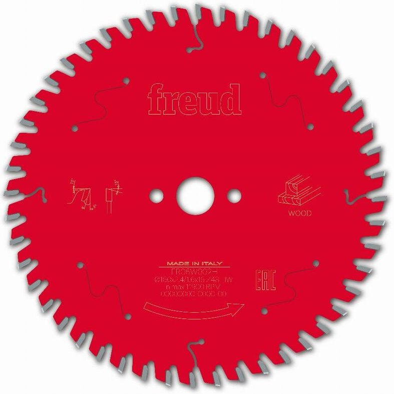 Sägeblatt für Handkreissäge Freud 160 2,4/1,6 AL16 Z48 ba 5° - F03FS09674 -FR06W002H