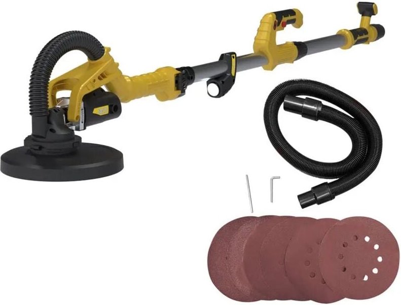 Güde Trockenbauschleifer GTBS 710 mit Staubsaugeranschluss und Zubehör