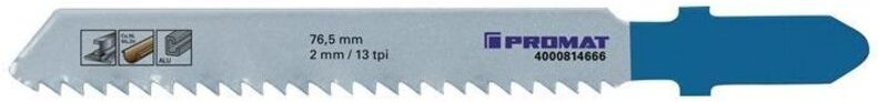 Stichsägeblatt Gesamtlänge 76,5 mm Zahnteilung 2 mm hss - Promat