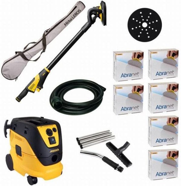 Leros Premium Pack – Leros 950cv – Mirka mit Abdeckung – Zubehör – 150 Schleifmittel – KIT1803CDMFR