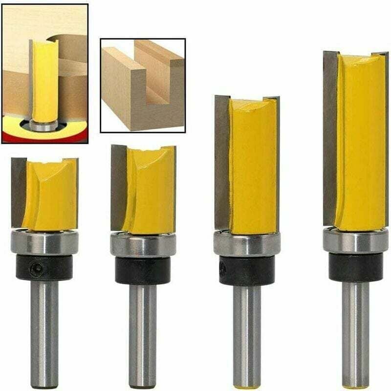 Thumbnail - Kopierfräser, gerader Bündigfräser, 8 mm Schaft, 19,05 mm Durchmesser, Fräswerkzeuge für die Holzbearbeitung