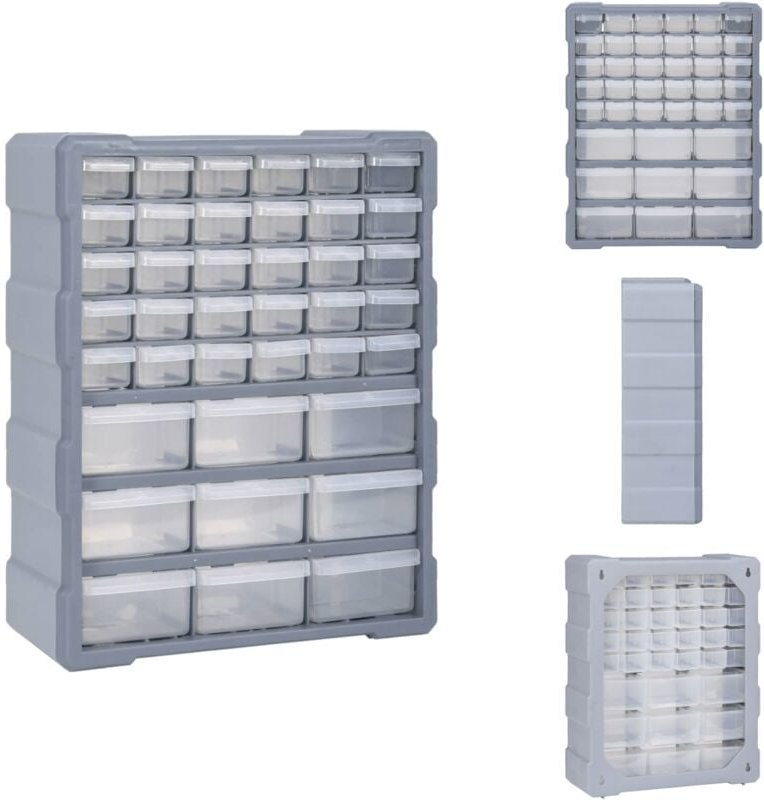 Werkzeugkästen - Living Multi-Schubladen-Organizer mit 39 Schubladen 38x16x47 cm