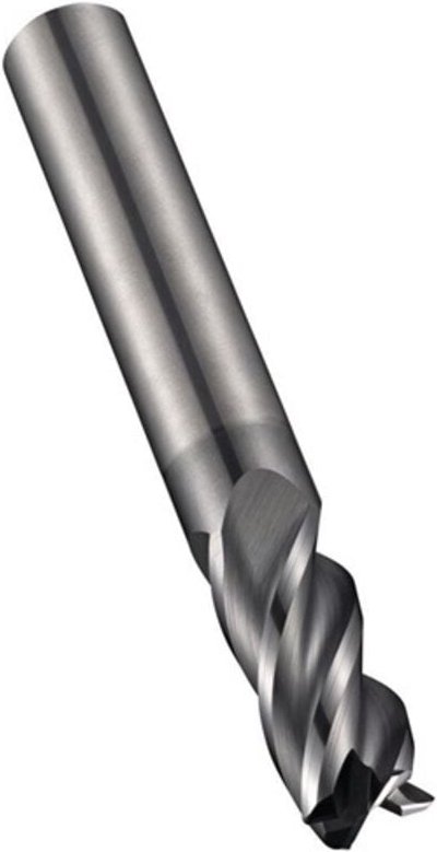 Schaftfräser S763 D.20mm R.3mm Gesamt-L.100mm Schneiden-L.38mm HM AlCrN 40Grad