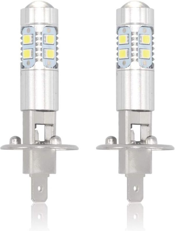 Ymyny - Crediri H1 LED-Scheinwerferlampen, Superweiß 6000 k, 100 w, 2400 lm, Nebelscheinwerfer, drl, Tagfahrlicht, 360°-...