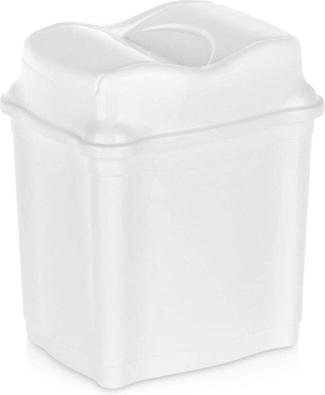 Northix - Plastic waste bin white 5 l