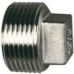 Verschlussstopfen, Vierkant, g 1 1/4, sw 23, Edelstahl 1.4408 - Riegler