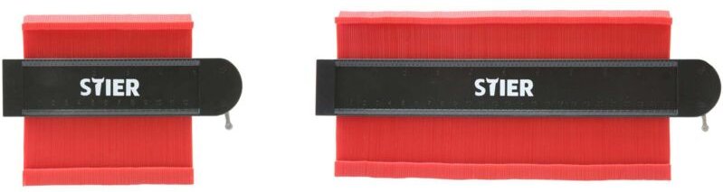 Konturenlehre Set 310 mm und 180 mm, mit Feststeller, Kontur-Vervielfältigungslehre - Stier