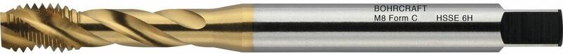 Bohrcraft - Maschinengewindebohrer 40° rsp hss-e tin DIN371 M5 verstärkter Schaft