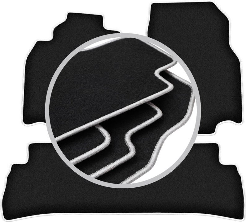 CARLUX-SILVER Autofußmatten für: Nissan Cube Z12 keicar (2008-2011)