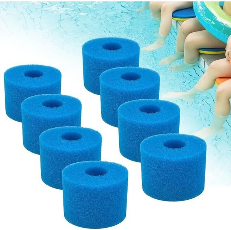 Spa-Filterschwamm vom Typ S1 für Intex Pure Spa-Modelle, Schwammfilter für Spa-Filter, Schaumstofffilter (Haimianol-8)
