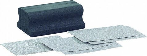 Schleifklotz und 5 Klett-Schleifbeläge