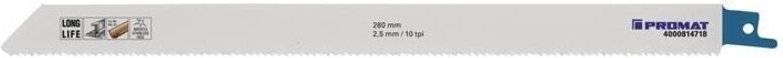 Säbelsägeblatt Länge 280 mm Breite 19 mm Zahnteilung tpi 10 2,5 mm gefräst, geschränkt