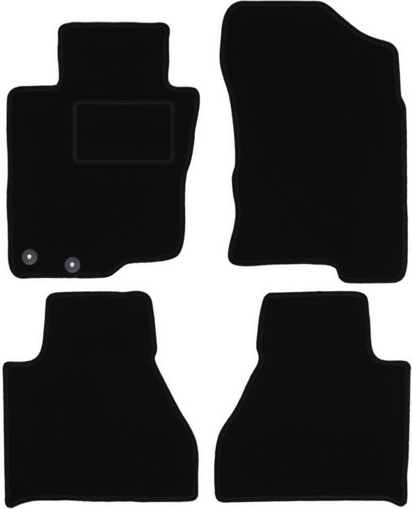 Schwarze Veloursmatten für: Toyota Hilux VIII Pickup (2015-)