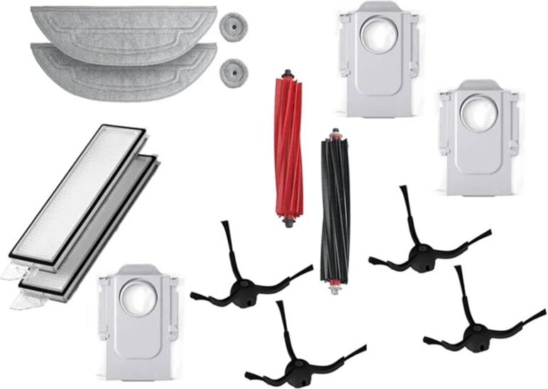 Für Doppelwalzenbürstenfilter Seitenbürsten Moppstaubbeutel