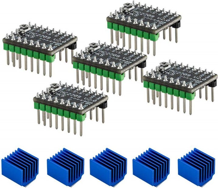 5 Stück Makerbase MKS TMC2209 Schrittmotortreiber 3D-Druckerteile 2,5 A UART Ultra-Leise für SGenL GenL Robin Nano