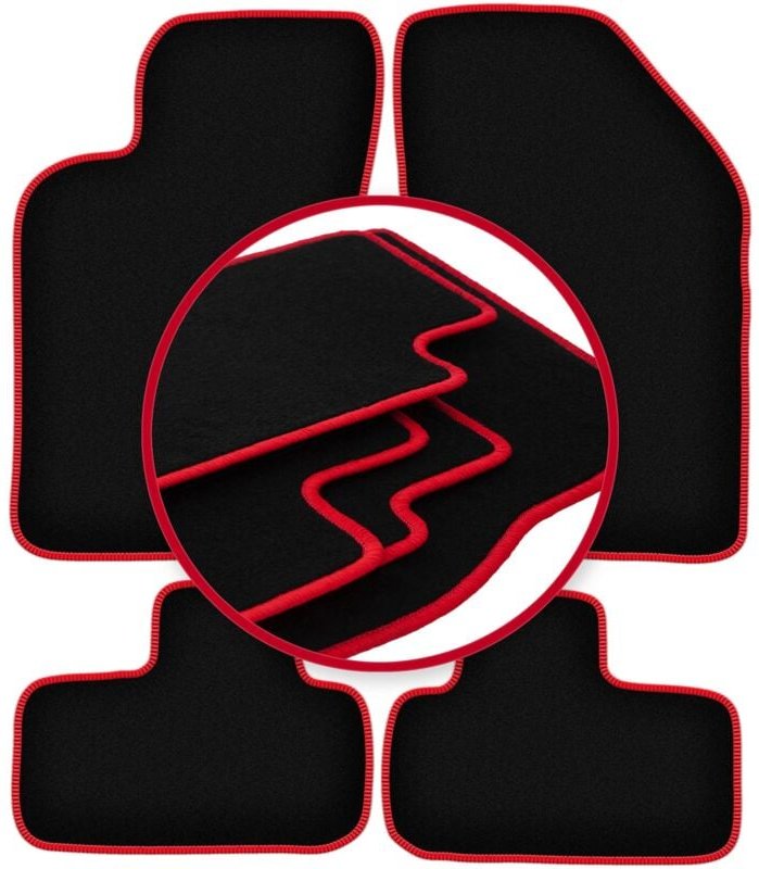 CARLUX-RED Autofußmatten für: Fiat Coupe I Coupé (1994-2000)