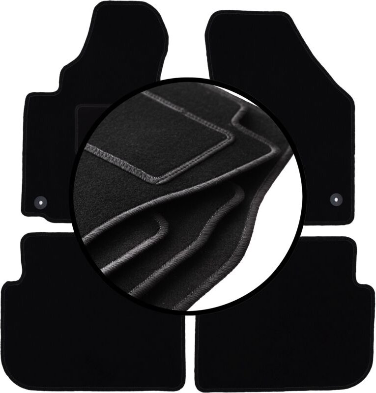 Komplettset Veloursmatten für: Volkswagen Touran I 2FL Minivan (2010-)