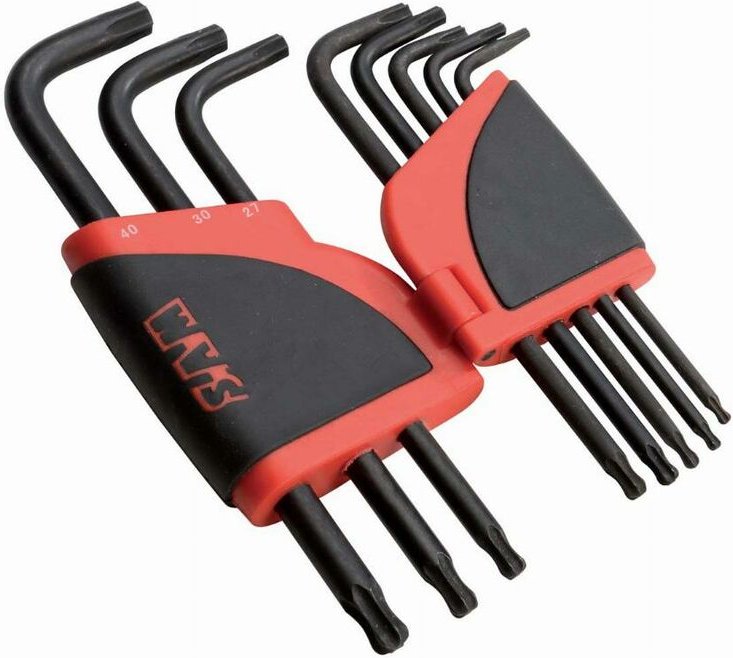 Rack mit 8 langen Torx-Ratschenschlüsseln mit Kugelkopf sam - 66R8AL