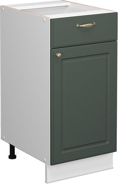 Midischrank Fame-Line, Grün-Gold Landhaus, 40 x 81.6 cm ohne Arbeitsplatte Vicco