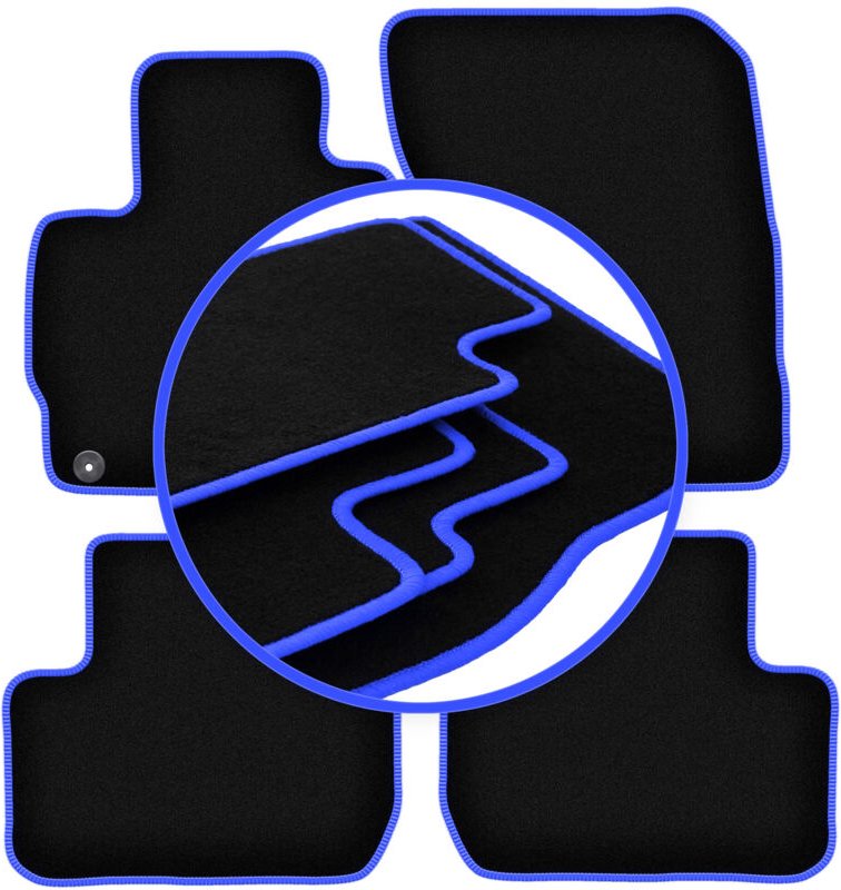 CARLUX-BLUE Autofußmatten für: Mitsubishi Outlander III SUV (2012-)